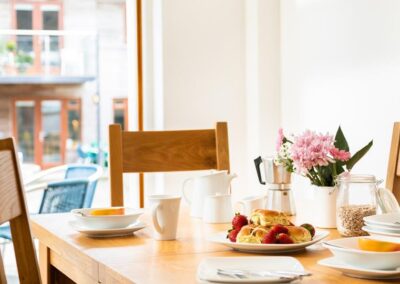 Open plan dining area